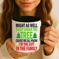 Gift In The Family Funny Christmas Holiday Coffee Mug thumb 3