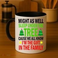 Gift In The Family Funny Christmas Holiday Coffee Mug thumb 4