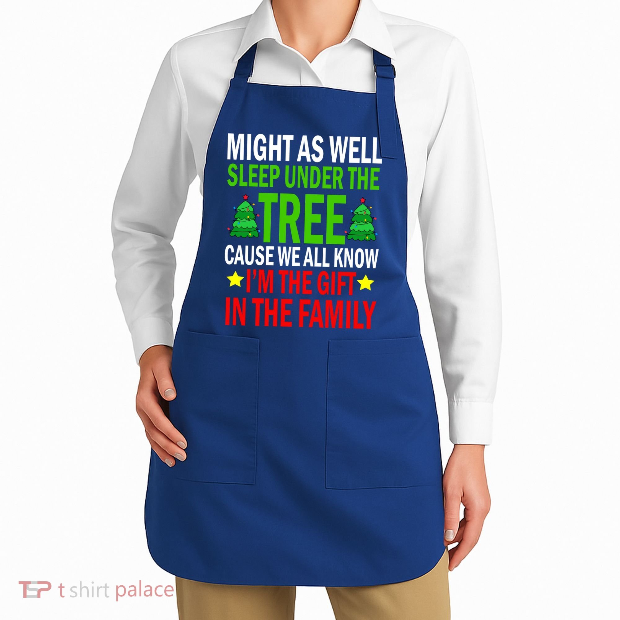 Gift In The Family Funny Christmas Holiday Apron