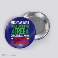 Gift In The Family Funny Christmas Holiday Button thumb 0