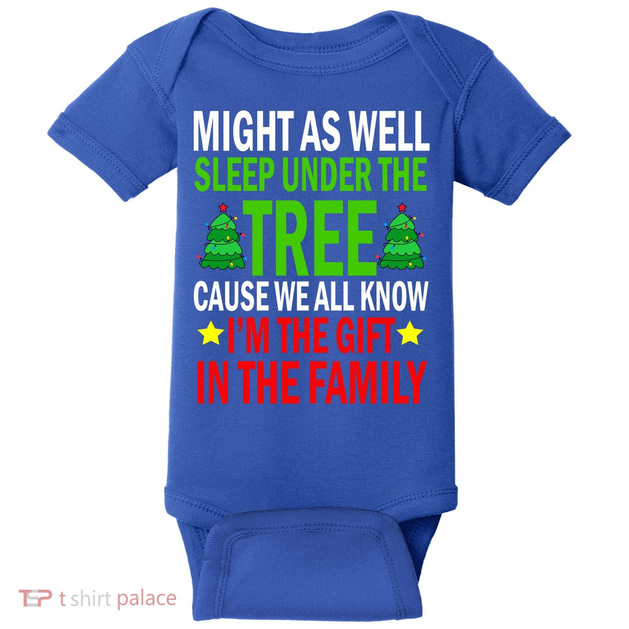 Gift In The Family Funny Christmas Holiday Baby Bodysuit