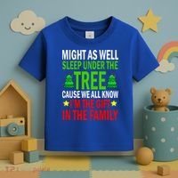 Gift In The Family Funny Christmas Holiday Toddler T-Shirt thumb 3