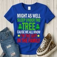Gift In The Family Funny Christmas Holiday Women's T-Shirt thumb 3