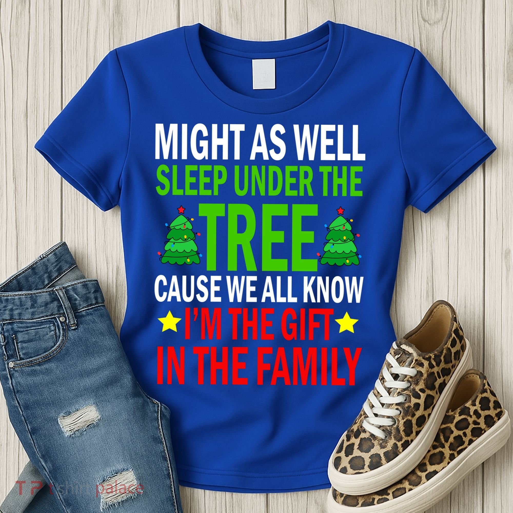 Gift In The Family Funny Christmas Holiday Women's T-Shirt