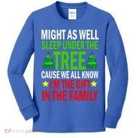 Gift In The Family Funny Christmas Holiday Kids Long Sleeve Shirt thumb 0