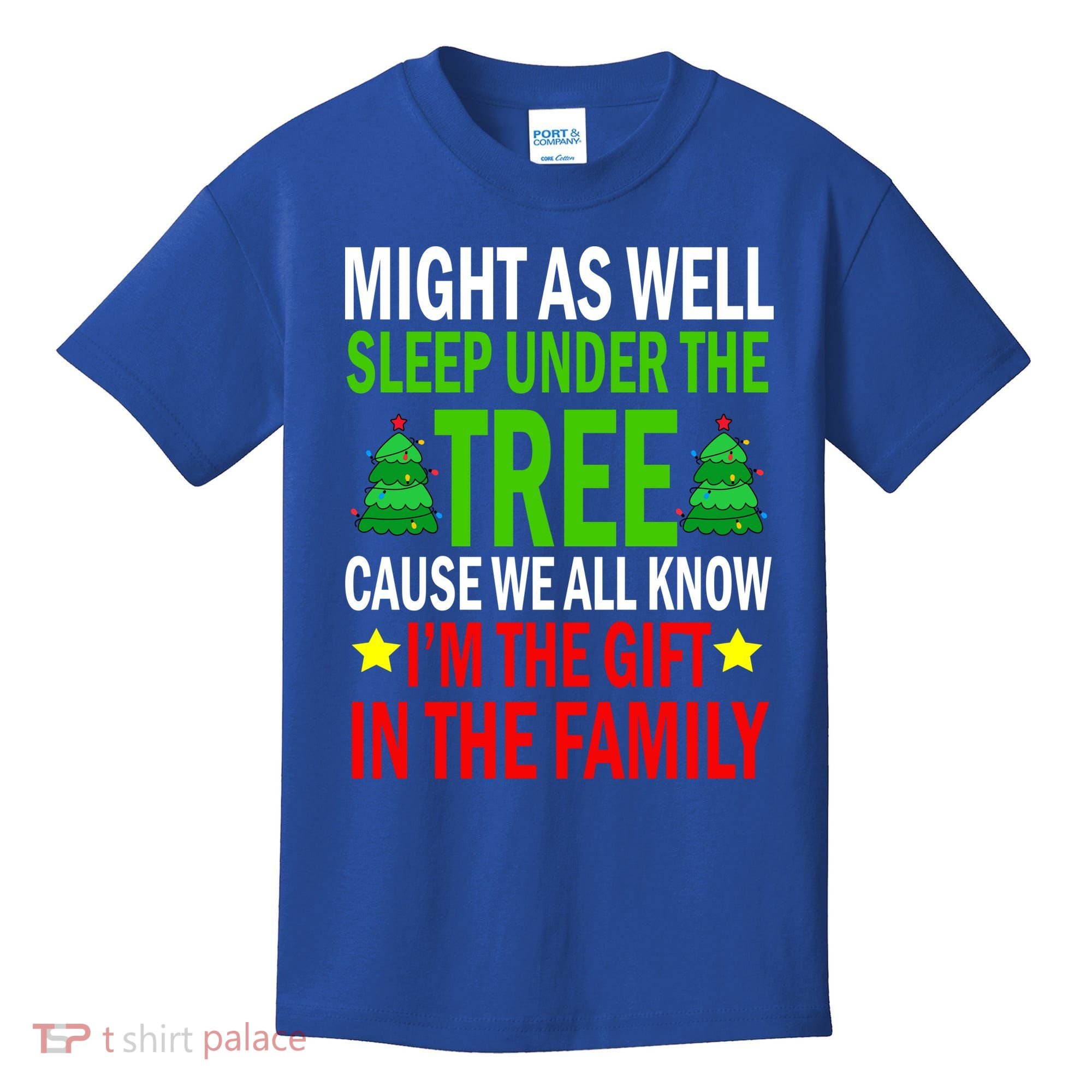 Gift In The Family Funny Christmas Holiday Kids T-Shirt