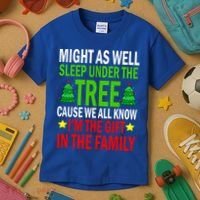 Gift In The Family Funny Christmas Holiday Kids T-Shirt thumb 3