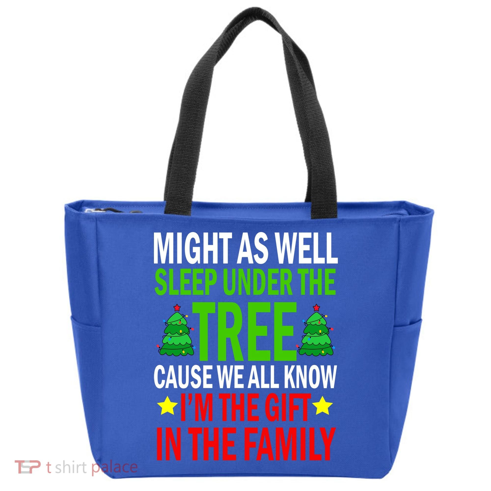 Gift In The Family Funny Christmas Holiday Tote Bag