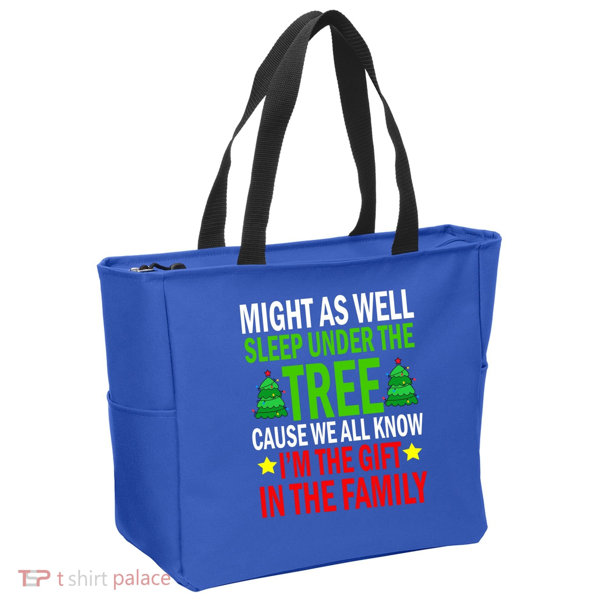 Gift In The Family Funny Christmas Holiday Tote Bag