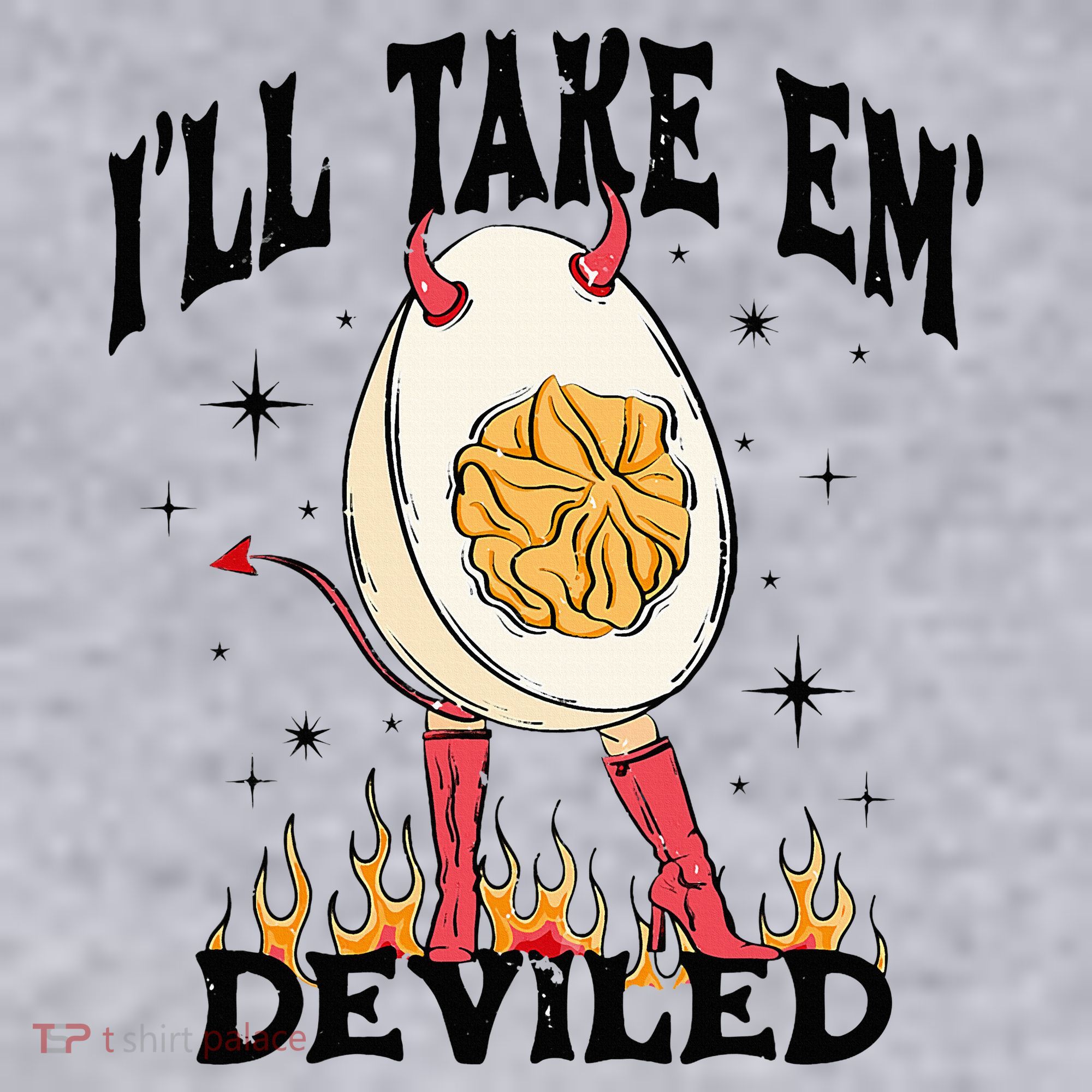Groovy Ill Take Em Deviled Thanksgiving Funny Egg Women's Sweatshirt