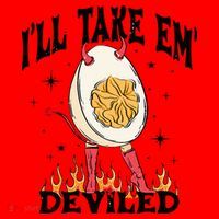 Groovy Ill Take Em Deviled Thanksgiving Funny Egg Santa Hat thumb 1
