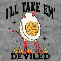 Groovy Ill Take Em Deviled Thanksgiving Funny Egg Toddler Hoodie thumb 2