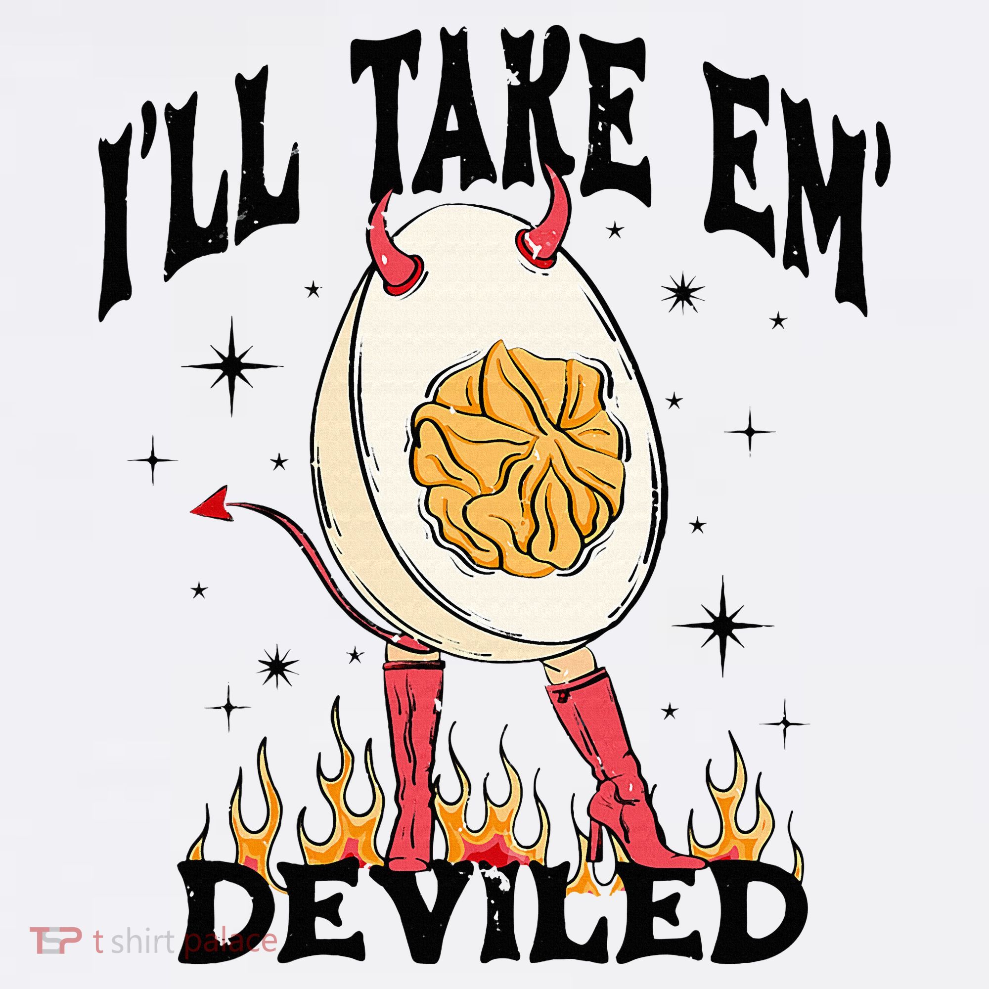 Groovy Ill Take Em Deviled Thanksgiving Funny Egg Women's Dry Zone Grid Polo