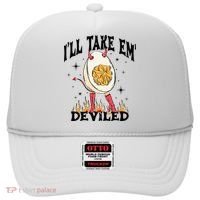 Groovy Ill Take Em Deviled Thanksgiving Funny Egg Hat thumb 0