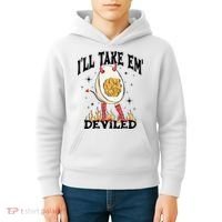 Groovy Ill Take Em Deviled Thanksgiving Funny Egg Kids Hoodie thumb 4