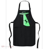 Glow In The Dark Ufo Abduction Night Sci Fi Alien Space Gift Birthday Science Apron thumb 0