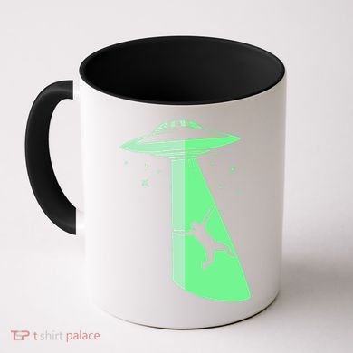 Glow In The Dark Ufo Abduction Night Sci Fi Alien Space Gift Birthday Science Coffee Mug