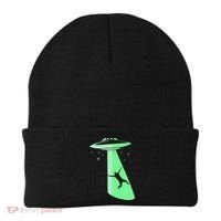 Glow In The Dark Ufo Abduction Night Sci Fi Alien Space Gift Birthday Science Beanie thumb 0