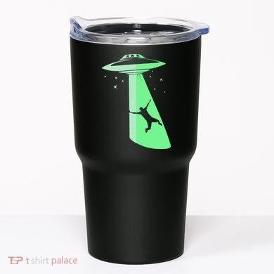 Glow In The Dark Ufo Abduction Night Sci Fi Alien Space Gift Birthday Science Tumbler