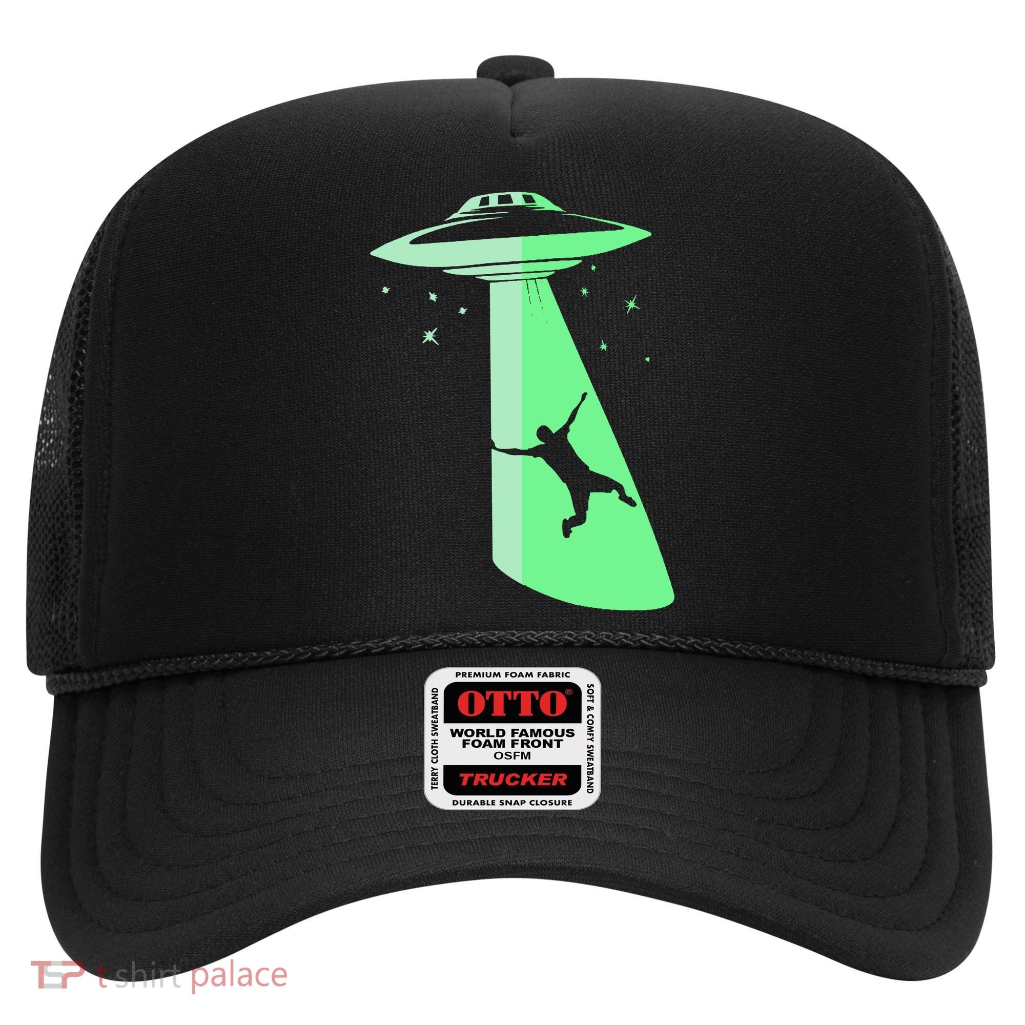 Glow In The Dark Ufo Abduction Night Sci Fi Alien Space Gift Birthday Science Hat