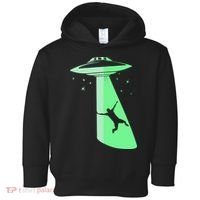 Glow In The Dark Ufo Abduction Night Sci Fi Alien Space Gift Birthday Science Toddler Hoodie thumb 0