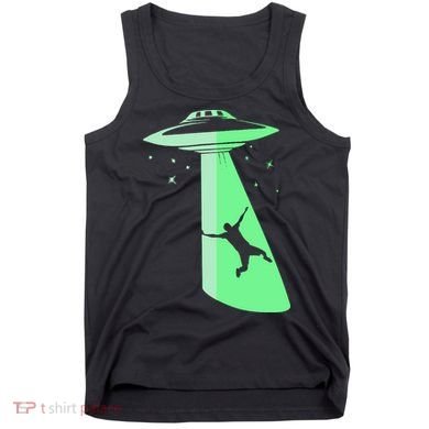 Glow In The Dark Ufo Abduction Night Sci Fi Alien Space Gift Birthday Science Tank Top