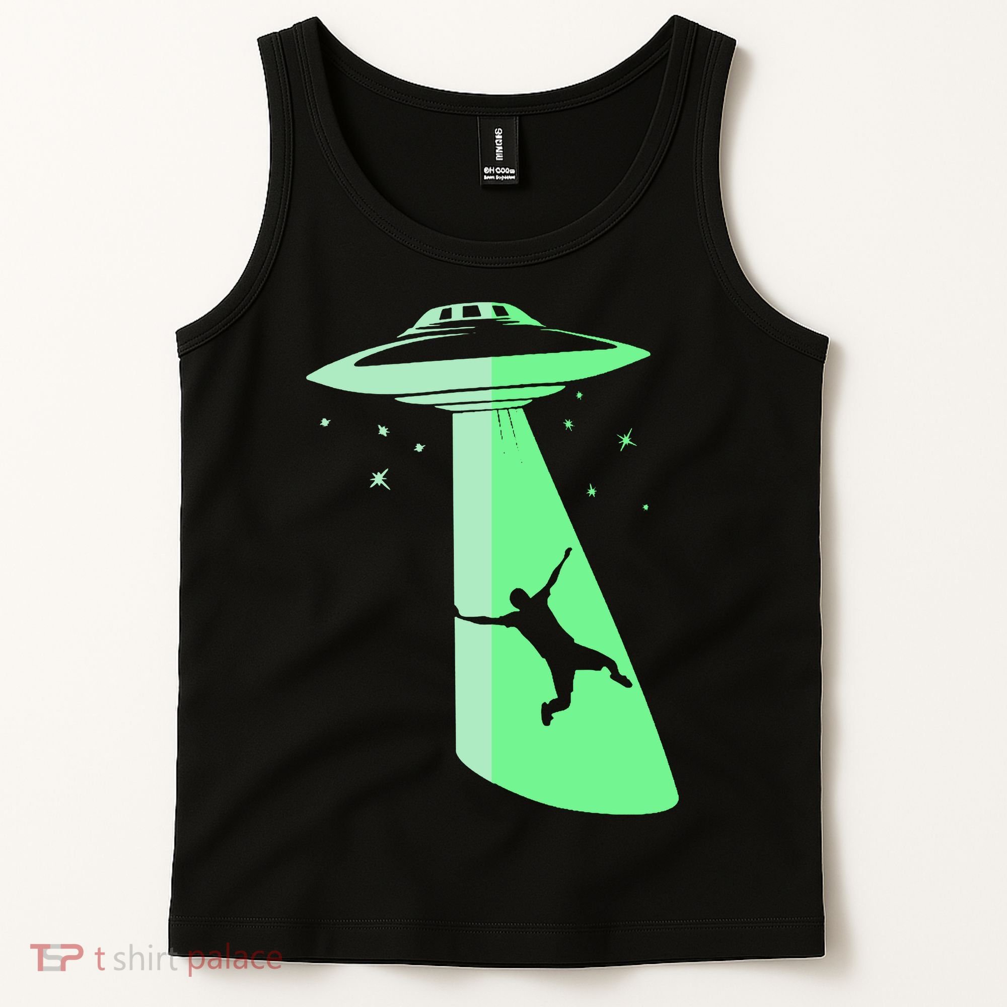 Glow In The Dark Ufo Abduction Night Sci Fi Alien Space Gift Birthday Science Tank Top