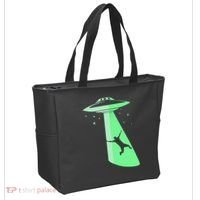 Glow In The Dark Ufo Abduction Night Sci Fi Alien Space Gift Birthday Science Tote Bag thumb 2