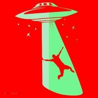 Glow In The Dark Ufo Abduction Night Sci Fi Alien Space Gift Birthday Science Santa Hat thumb 1