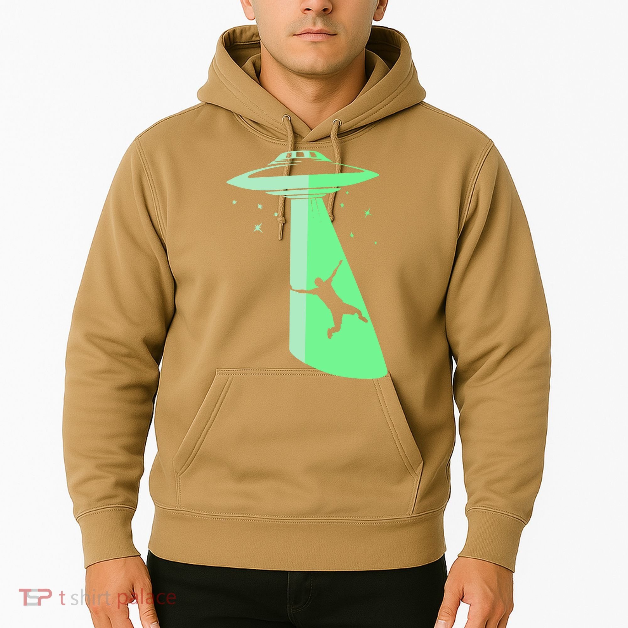 Glow In The Dark Ufo Abduction Night Sci Fi Alien Space Gift Birthday Science Hoodie