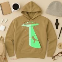 Glow In The Dark Ufo Abduction Night Sci Fi Alien Space Gift Birthday Science Hoodie thumb 3