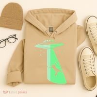 Glow In The Dark Ufo Abduction Night Sci Fi Alien Space Gift Birthday Science Hoodie thumb 4