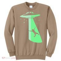 Glow In The Dark Ufo Abduction Night Sci Fi Alien Space Gift Birthday Science Sweatshirt thumb 0