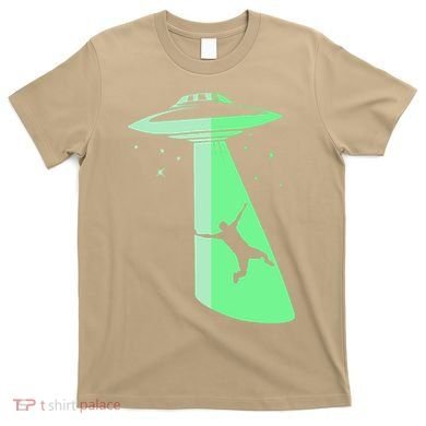 Glow In The Dark Ufo Abduction Night Sci Fi Alien Space Gift Birthday Science T-Shirt