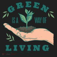 Green Is The Way Of Living Women's Sweatshirt thumb 2