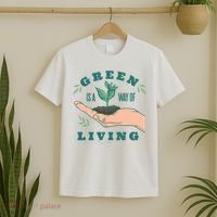 Green Is The Way Of Living T-Shirt thumb 2
