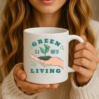 Green Is The Way Of Living Coffee Mug thumb 3