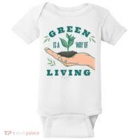 Green Is The Way Of Living Baby Bodysuit thumb 0