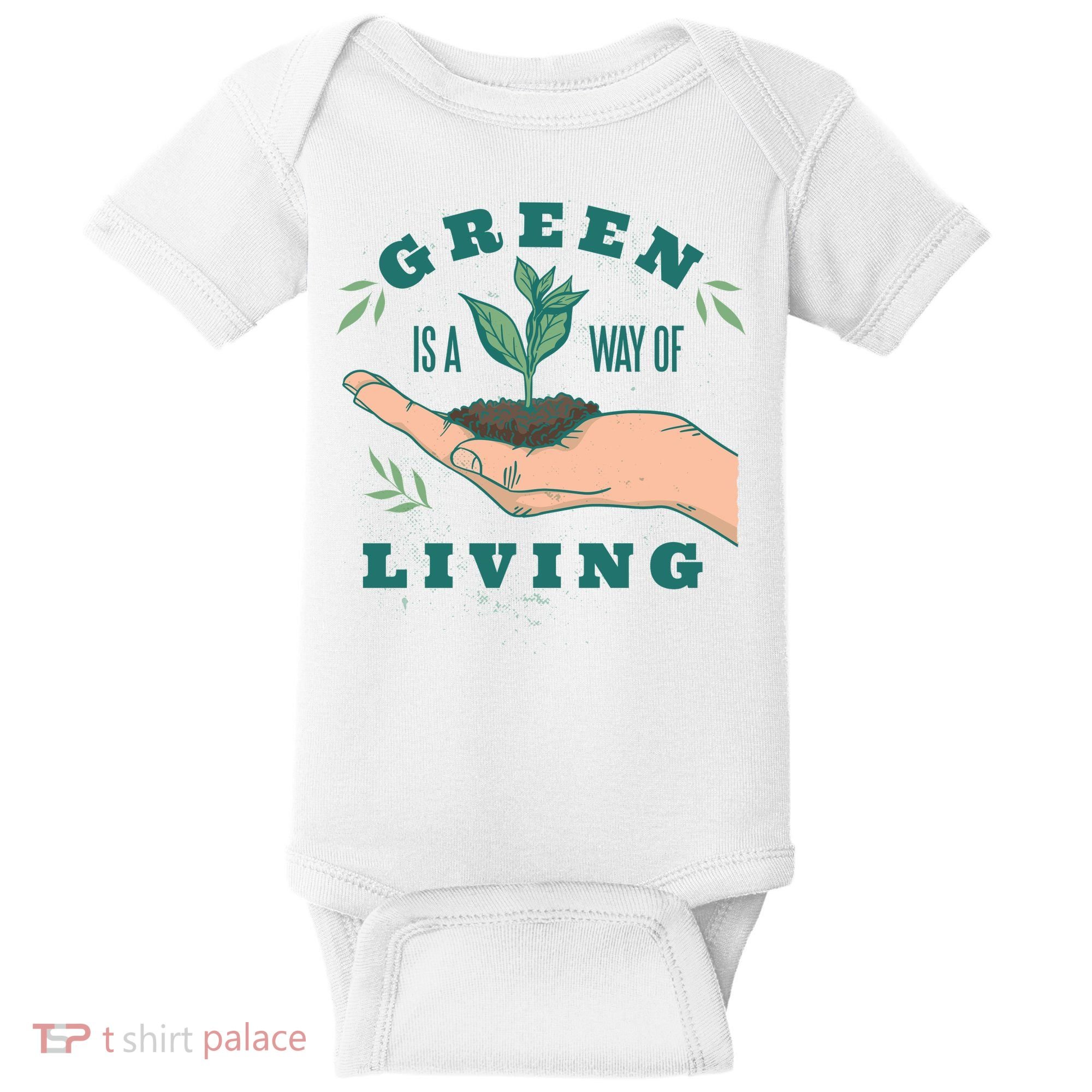 Green Is The Way Of Living Baby Bodysuit