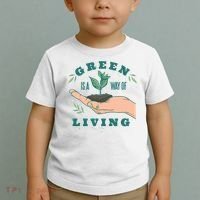 Green Is The Way Of Living Toddler T-Shirt thumb 2