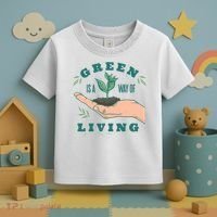 Green Is The Way Of Living Toddler T-Shirt thumb 3