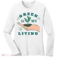 Green Is The Way Of Living Women's Long Sleeve Shirt thumb 0
