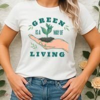 Green Is The Way Of Living Women's T-Shirt thumb 2