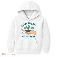 Green Is The Way Of Living Kids Hoodie thumb 0