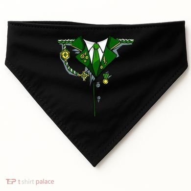 Green Irish Tux St. Patrick's Day Costume USA-Made Doggie Bandana