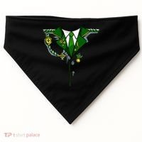 Green Irish Tux St. Patrick's Day Costume USA-Made Doggie Bandana thumb 0