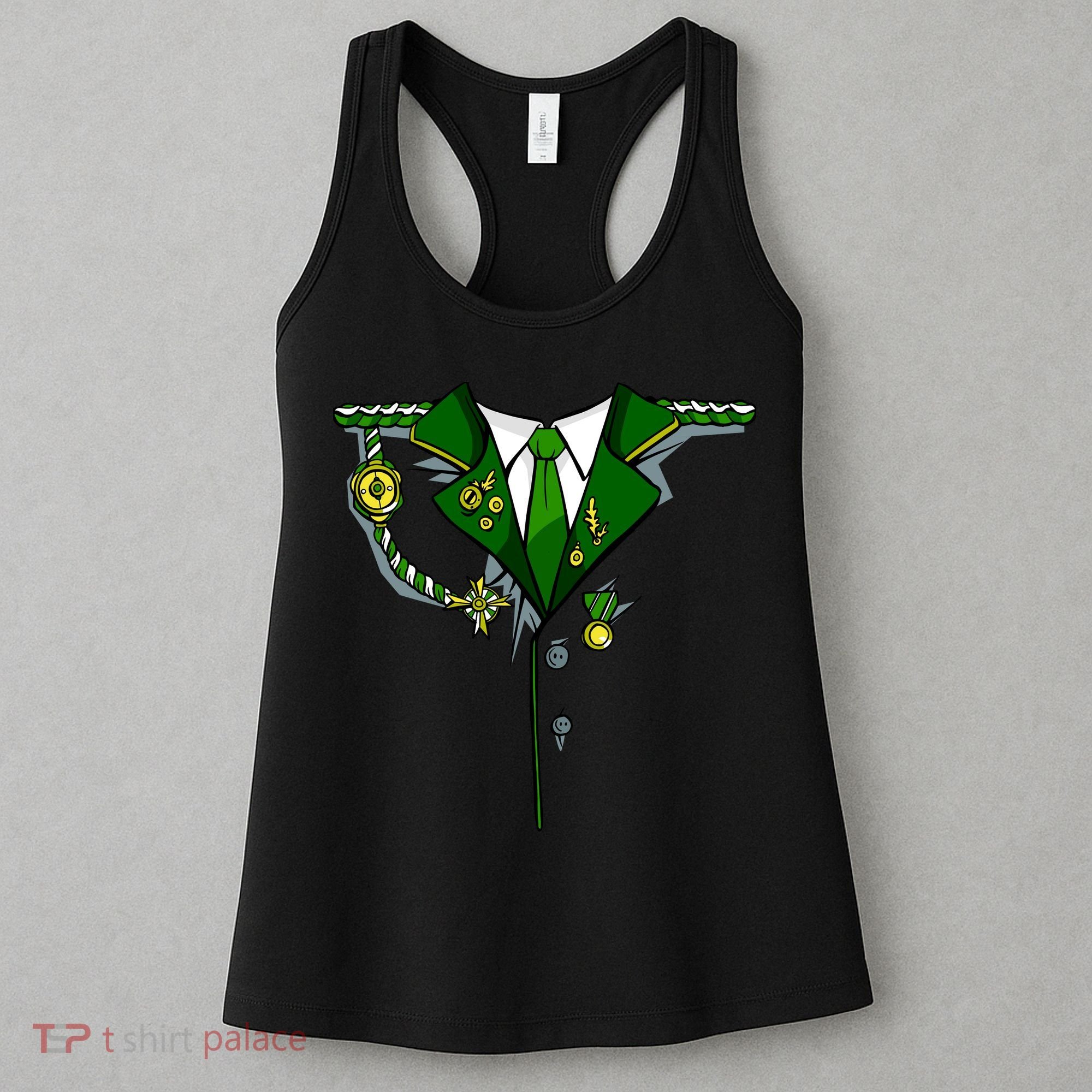 Green Irish Tux St. Patrick's Day Costume Women's Tank Top