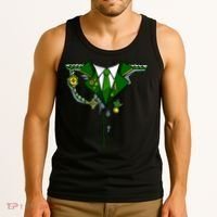 Green Irish Tux St. Patrick's Day Costume Tank Top thumb 3