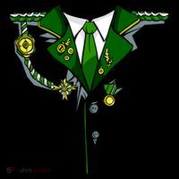 Green Irish Tux St. Patrick's Day Costume Visor thumb 3