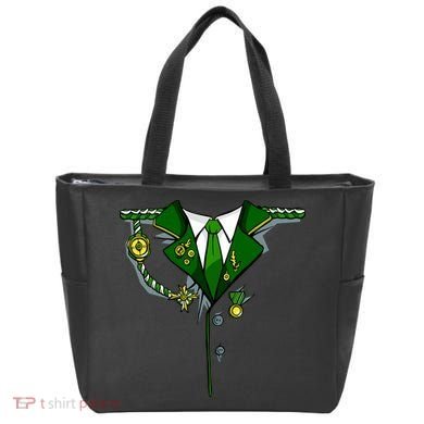 Green Irish Tux St. Patrick's Day Costume Tote Bag